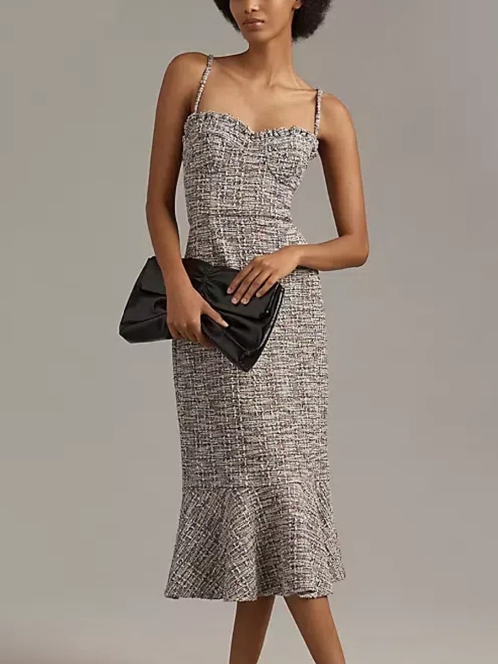 Hutch🔥 Selene Stitch Tweed Bustier Dress